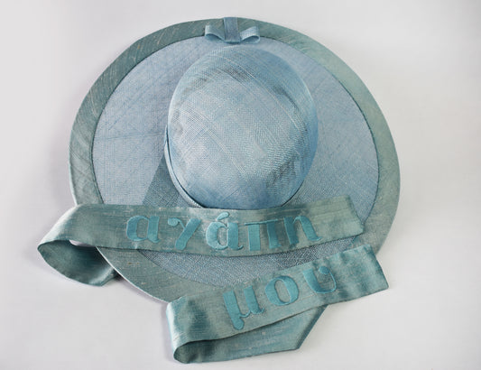 MY LOVE Sinamay Straw Hat