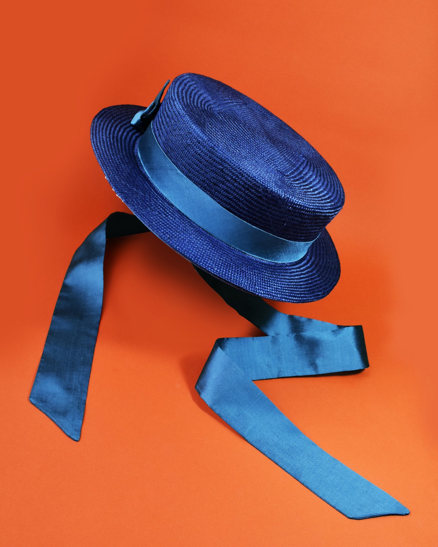 Navy Boater Hat