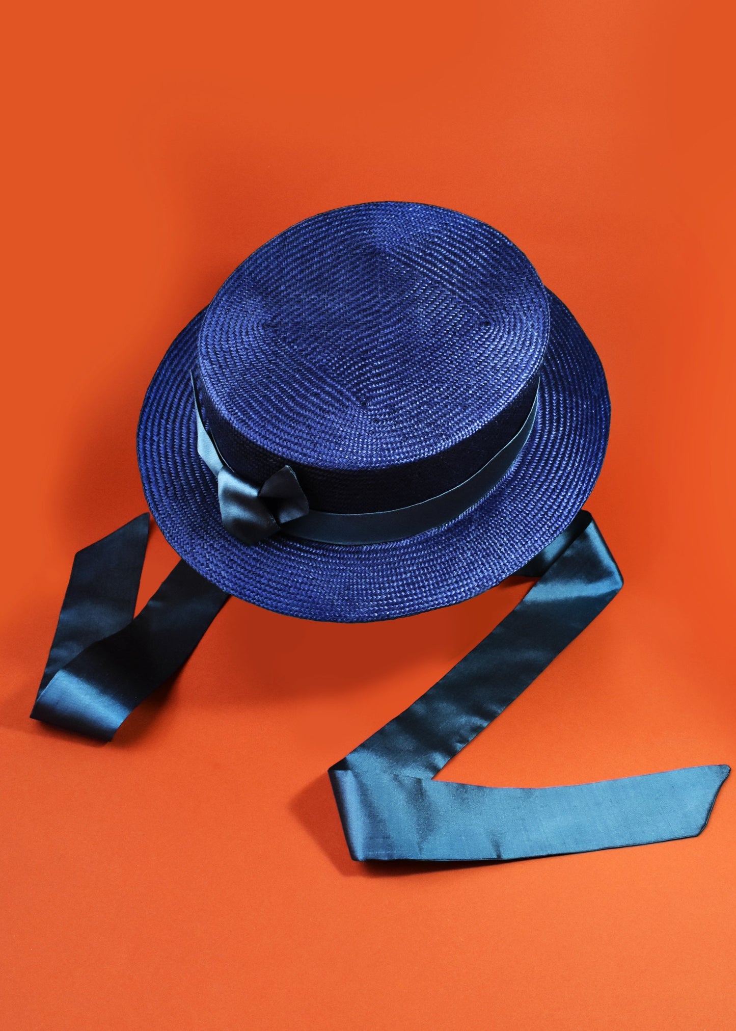 Navy Boater Hat