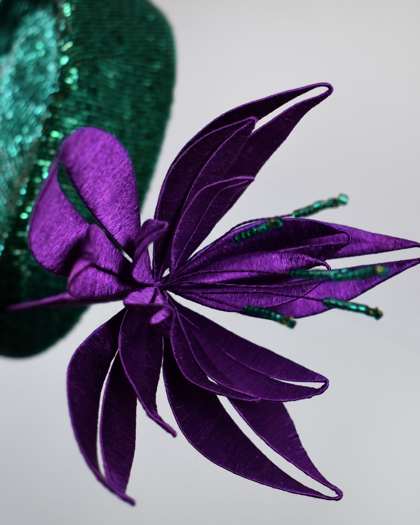 Emerald Pillbox Hat