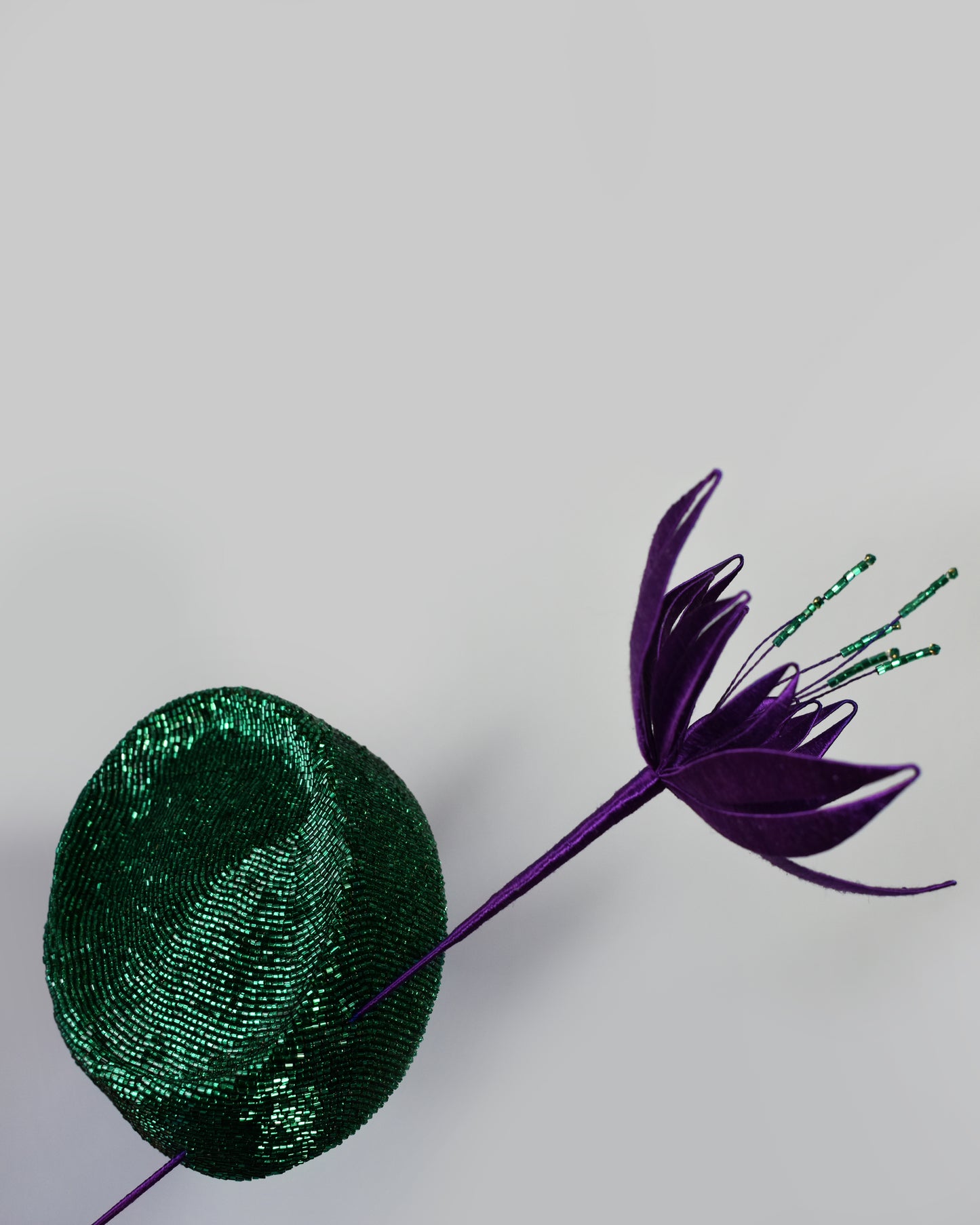 Emerald Pillbox Hat