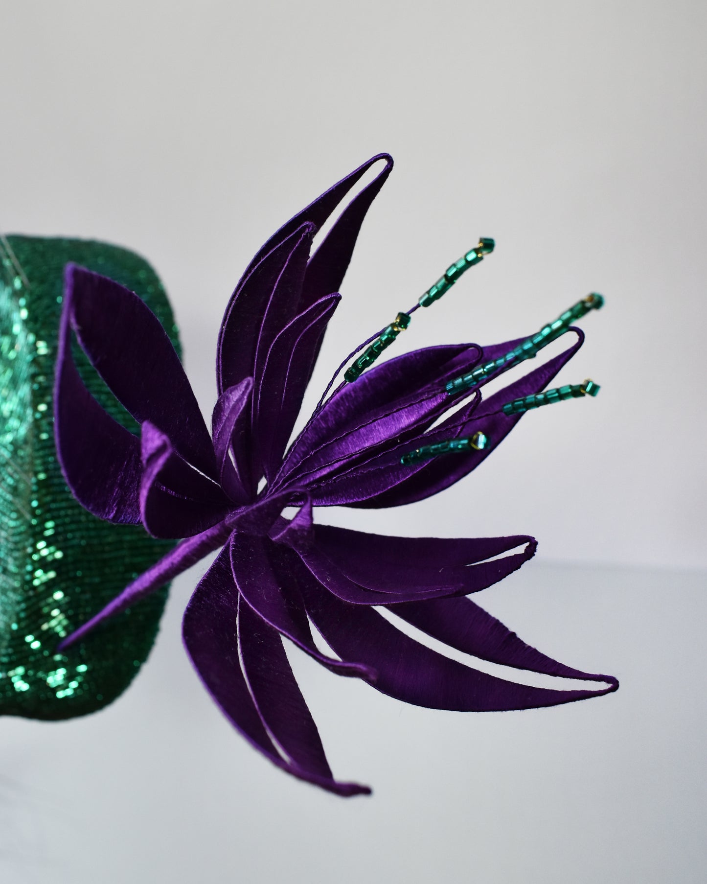 Emerald Pillbox Hat