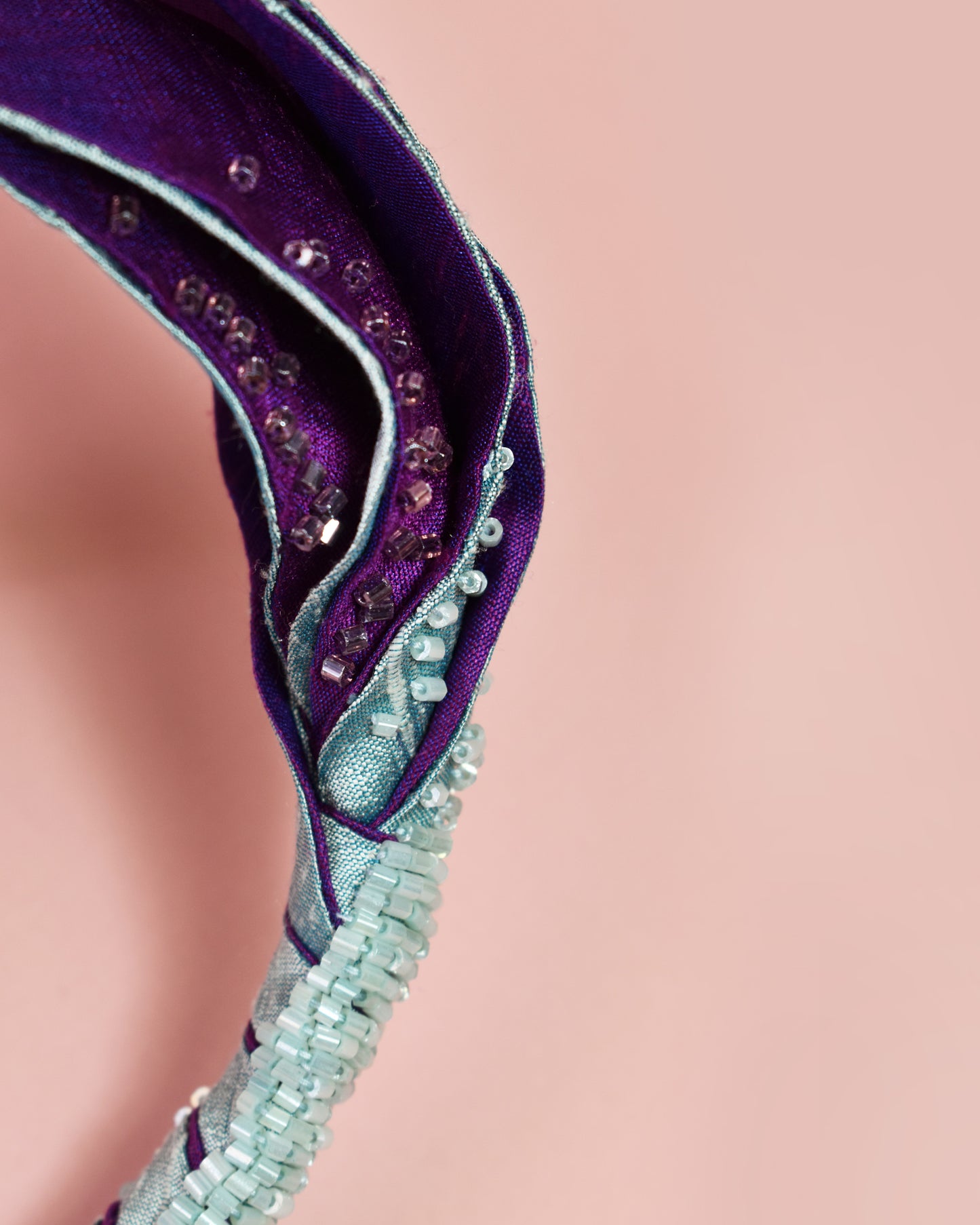 Light Blue Silk Headband