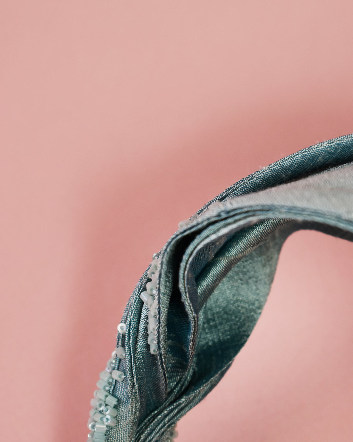 Light Blue Silk Headband