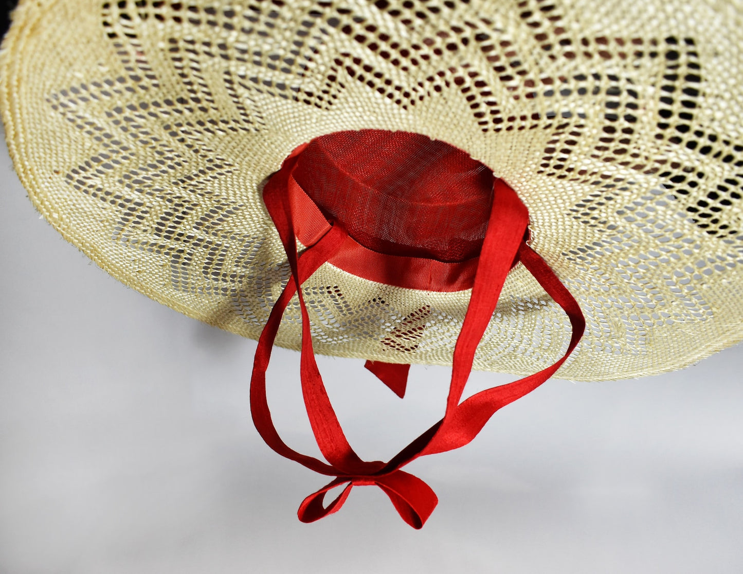 Sisal and Sinamay Straw Boater Hat