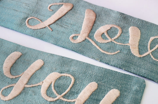 I LOVE YOU Sinamay Straw Hat