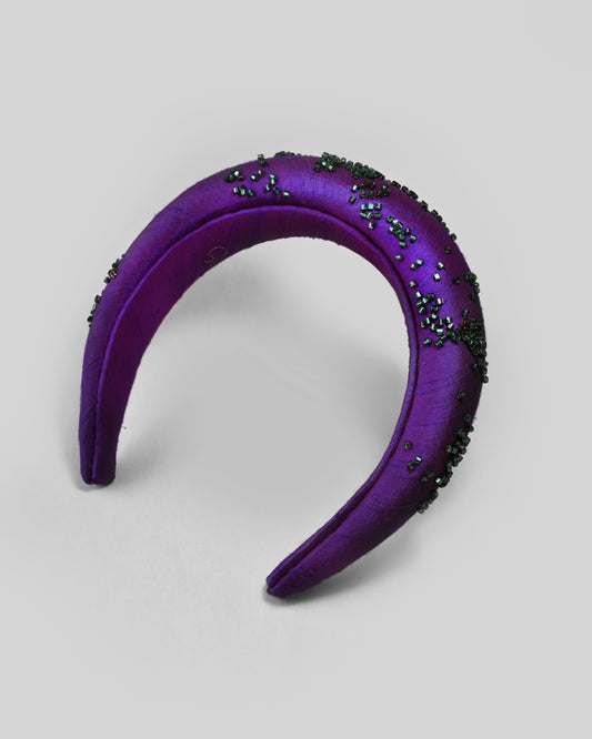 Violet Silk Headband