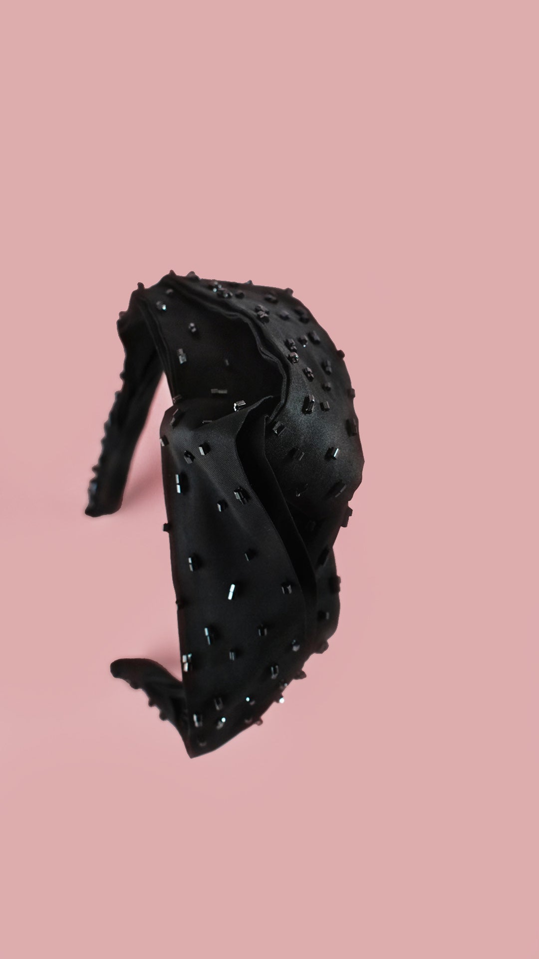 Off-Black Silk Headband