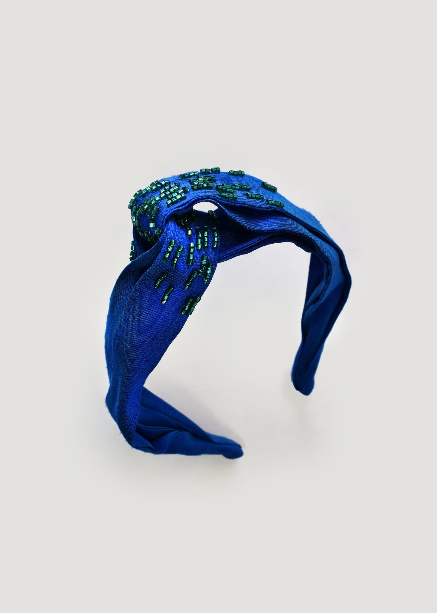 Royal Blue Silk Headband