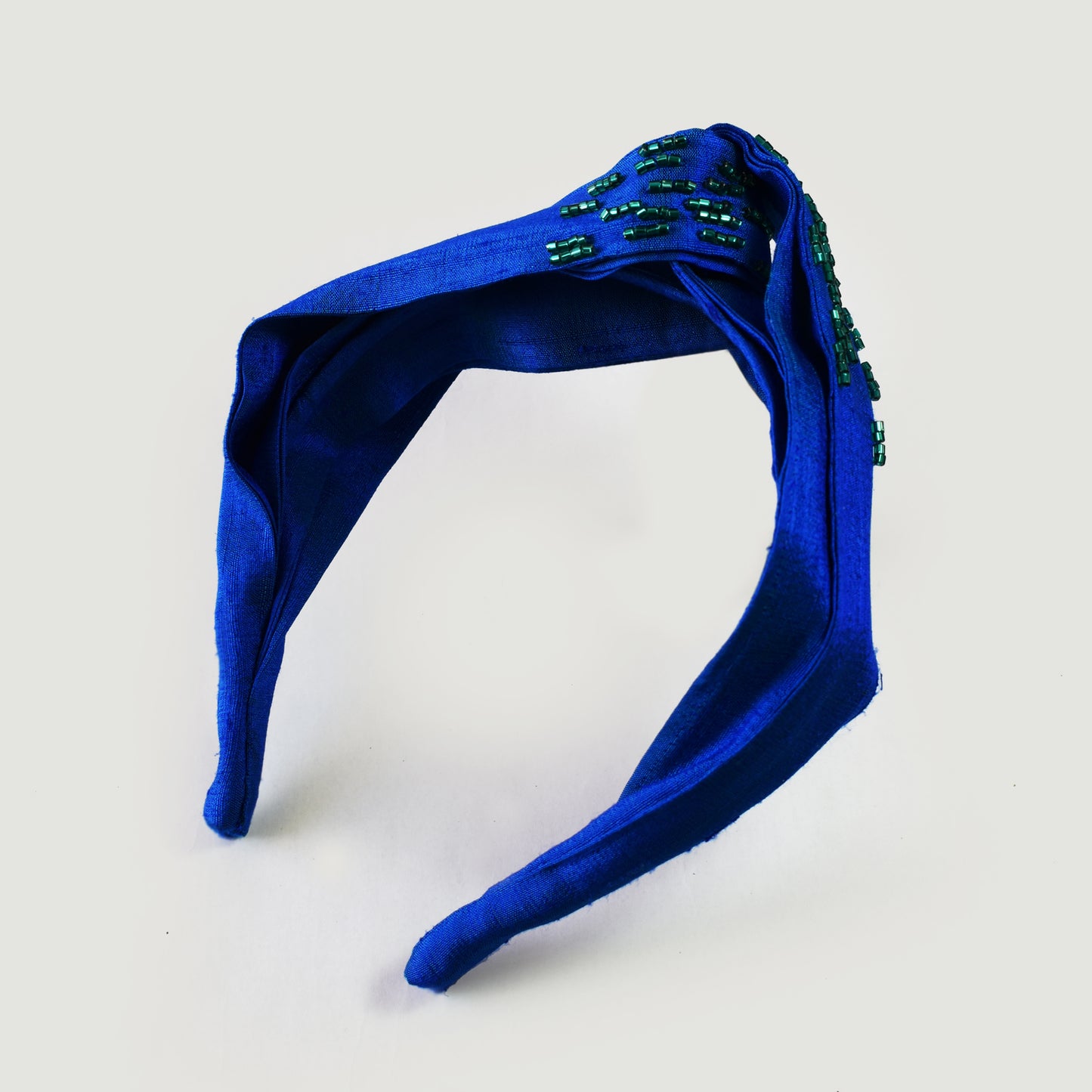 Royal Blue Silk Headband