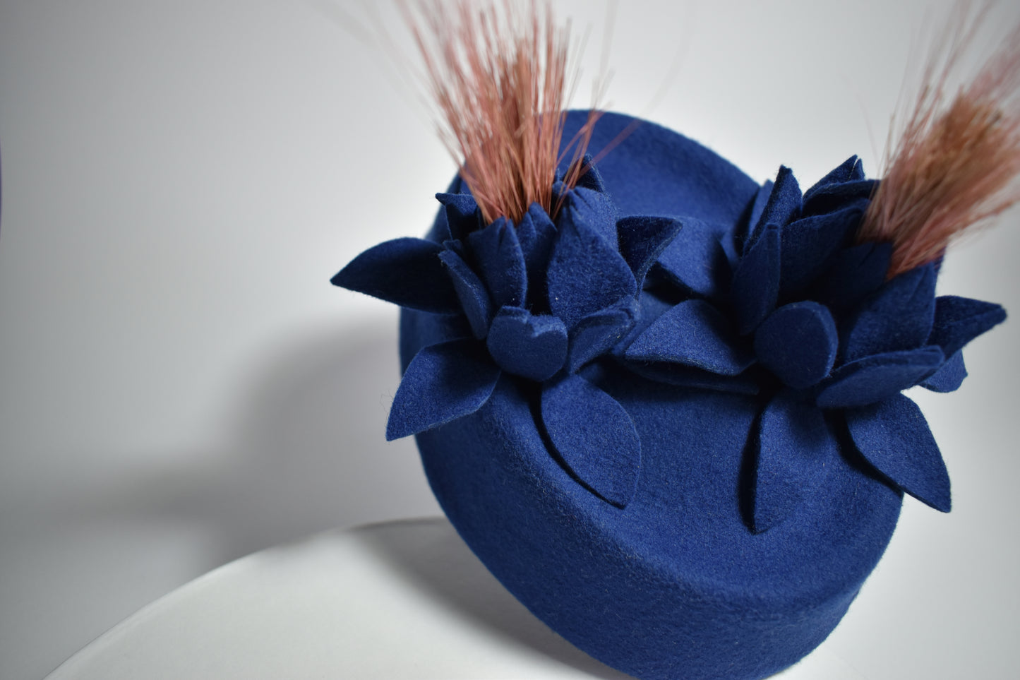 Wool Felt Pillbox Hat