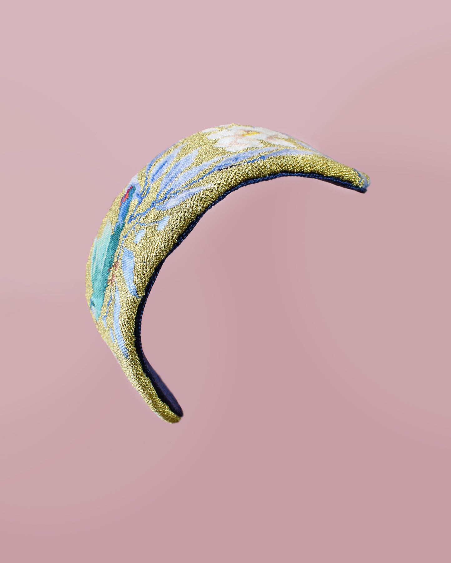 Gold Hand-embroidered Headpiece