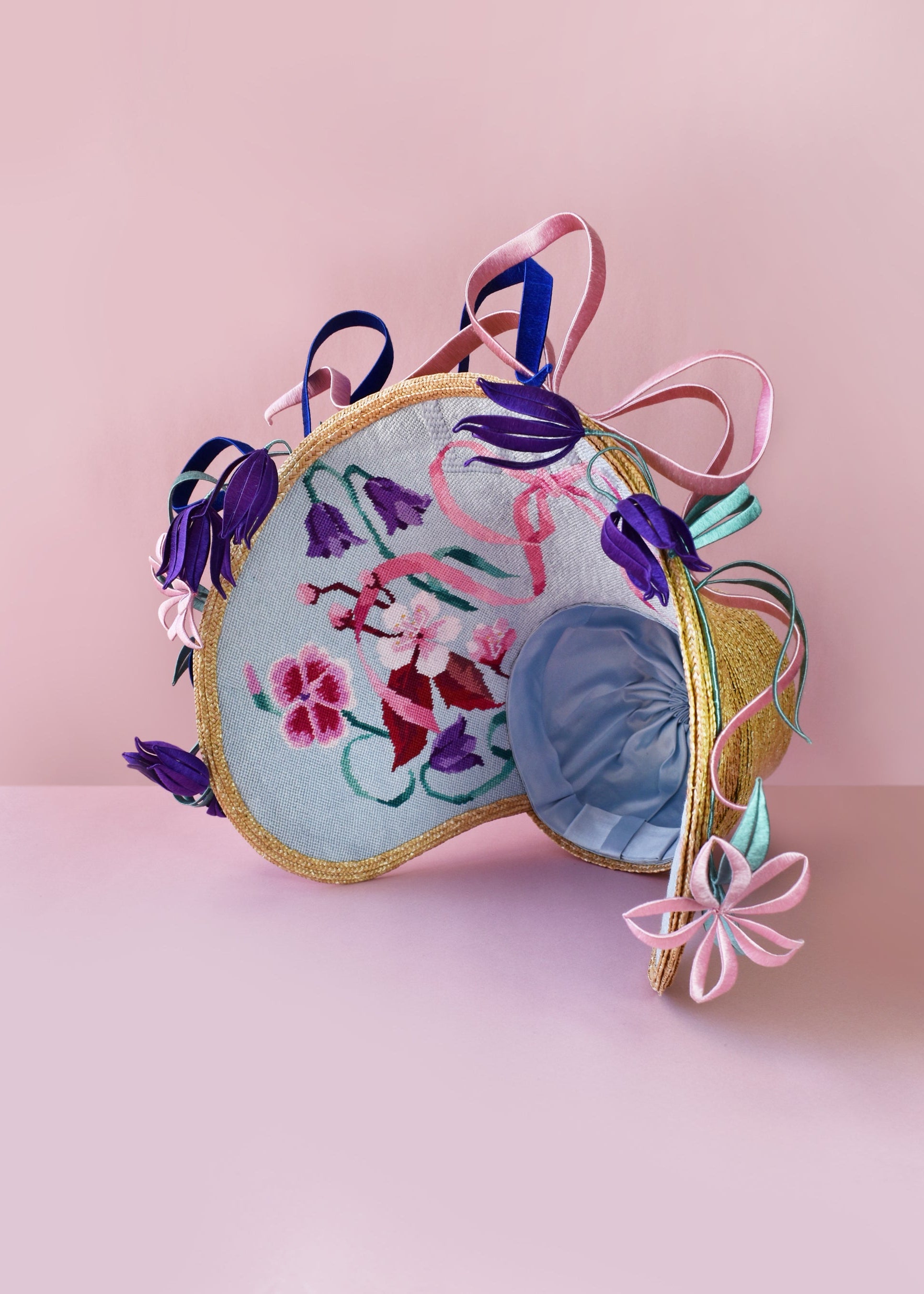 Hand-crafted VICTORIAN STRAW BONNET