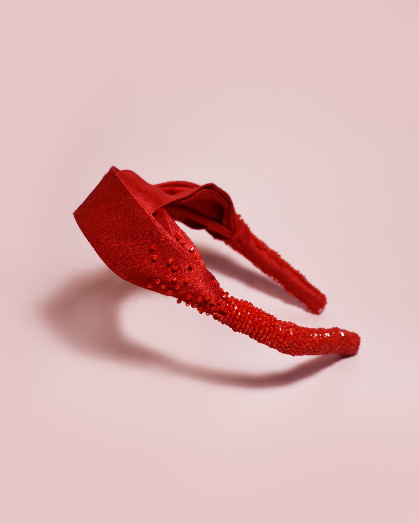 Red Silk Headband