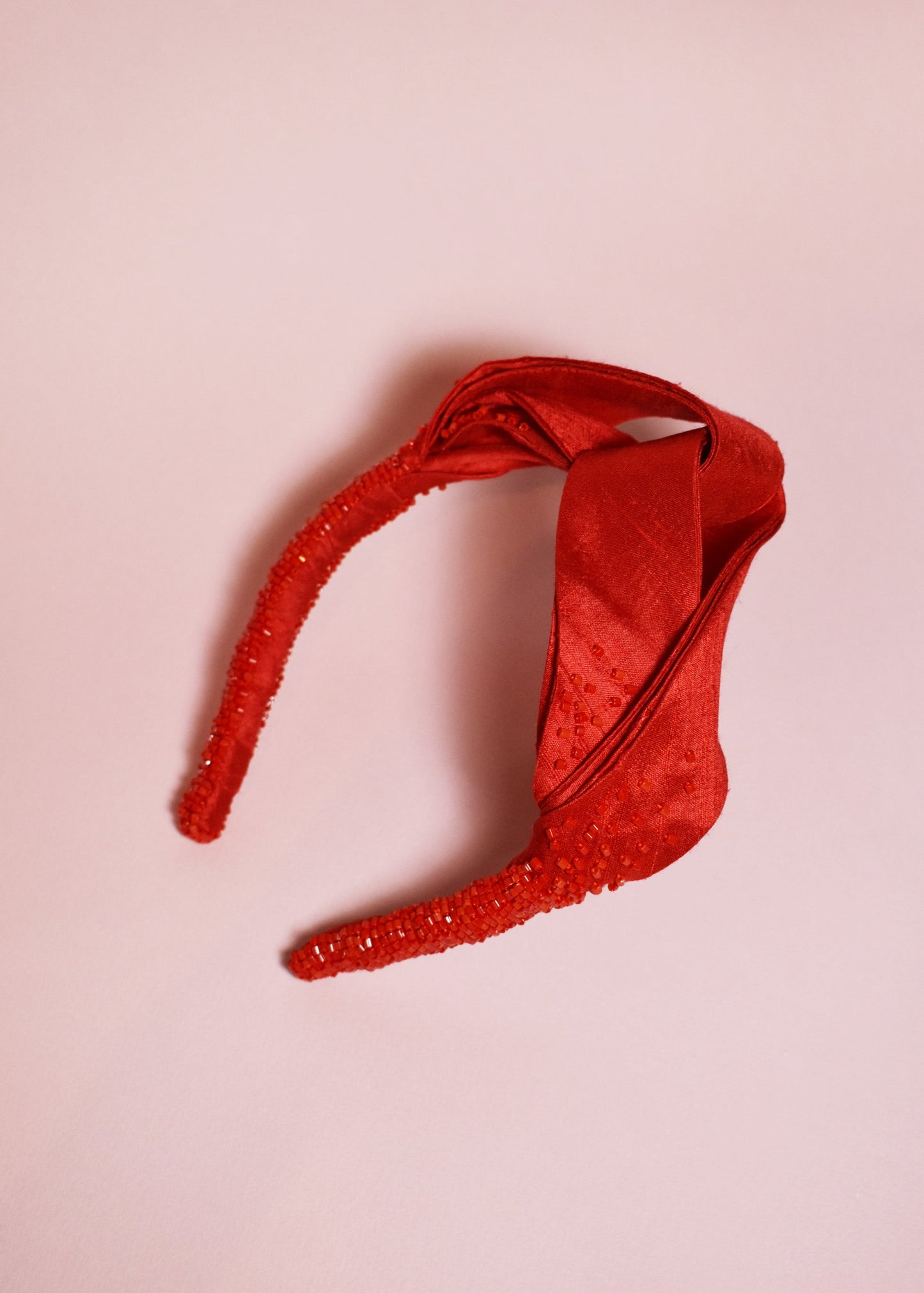 Red Silk Headband