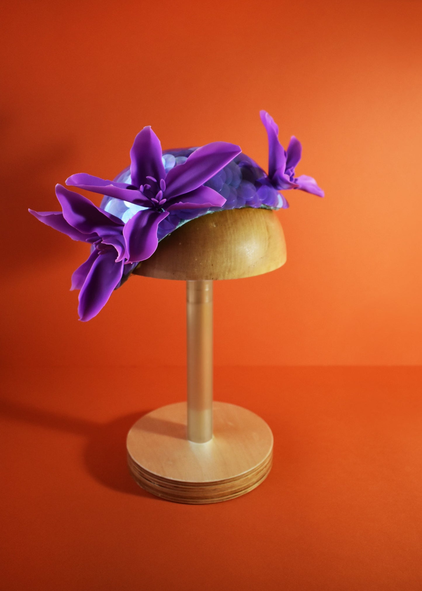 Purple Fascinator Hat